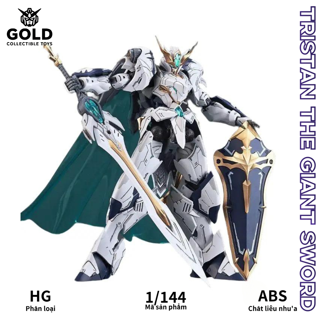 Mô Hình Gundam SNAA RG/BE SC-002 Tristan Titan Greatsword 1/144 Mô Hình Lắp Ráp Áo Choàng Decal Nước