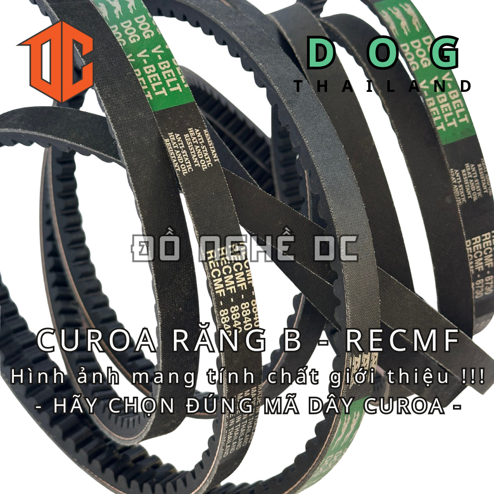 Sợi cao su curoa răng cưa RECMF DOG Thái lan B57 B42 B91 B78 B28 B71 B20 B35 B31 B38 B65 B56 B24 B24