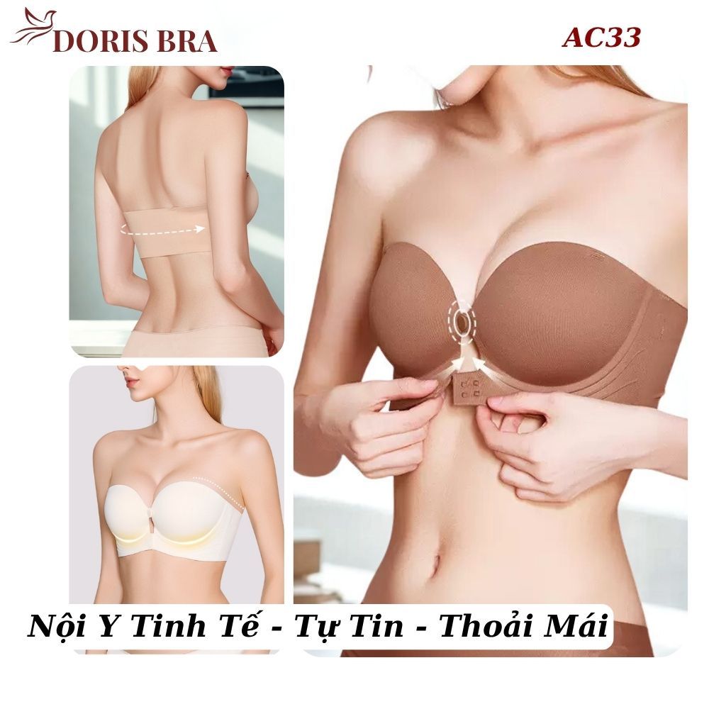 [LOẠI 1] Áo lót nữ Vanvene cài trước nâng ngực, Áo ngực AC667 không dây cài trước đệm dày 4cm Siêu nâng đẩy không gọng | BigBuy360 - bigbuy360.vn