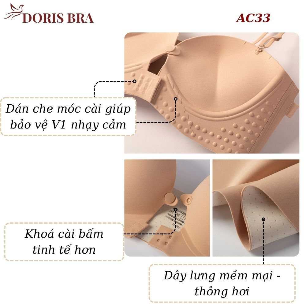 [LOẠI 1] Áo lót nữ Vanvene cài trước nâng ngực, Áo ngực AC667 không dây cài trước đệm dày 4cm Siêu nâng đẩy không gọng | BigBuy360 - bigbuy360.vn