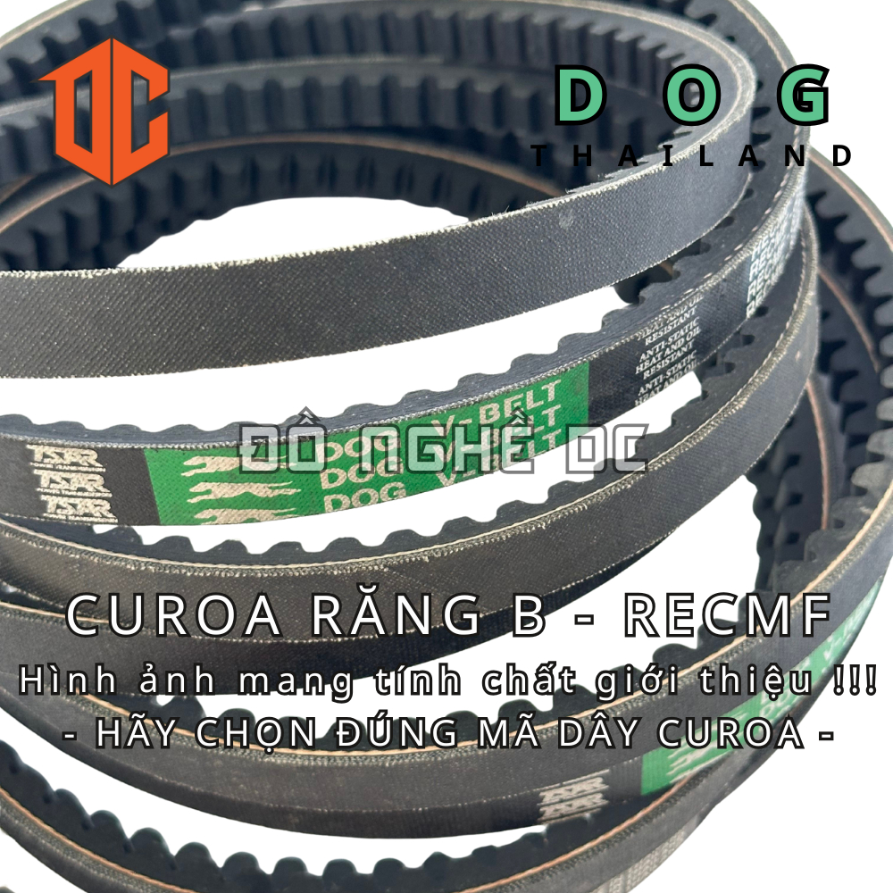 Dây curoa răng cưa RECMF DOG - Thái lan B39 B95 B61 B68 B93 B96 B57 B98 B72 B21 B62 B67 B20 B54 B86 