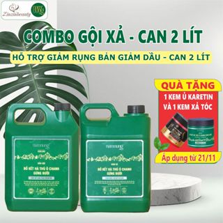 Combo Can Dầu Gội   Dầu Xả Thảo Dược NAM NUNG Nam nung Giảm Dầu Giảm Bết tóc Gãy Rụng- Can 2000ml 