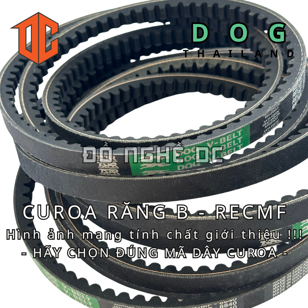 Dây curoa RECMF DOG Thailand B40 B71 B95 B85 B67 B43 B71 B58 B61 B44 B64 B81 B67 B43 B83 B41 B92 B91