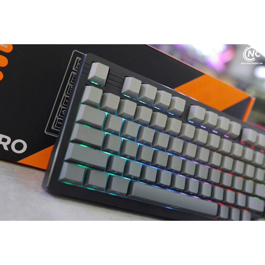 Bàn phím cơ DAREU EK75 PRO Cloudy Aqua (Triple Mode ,Hotswap, RGB,Keycaps Cherry profile) | BigBuy360 - bigbuy360.vn