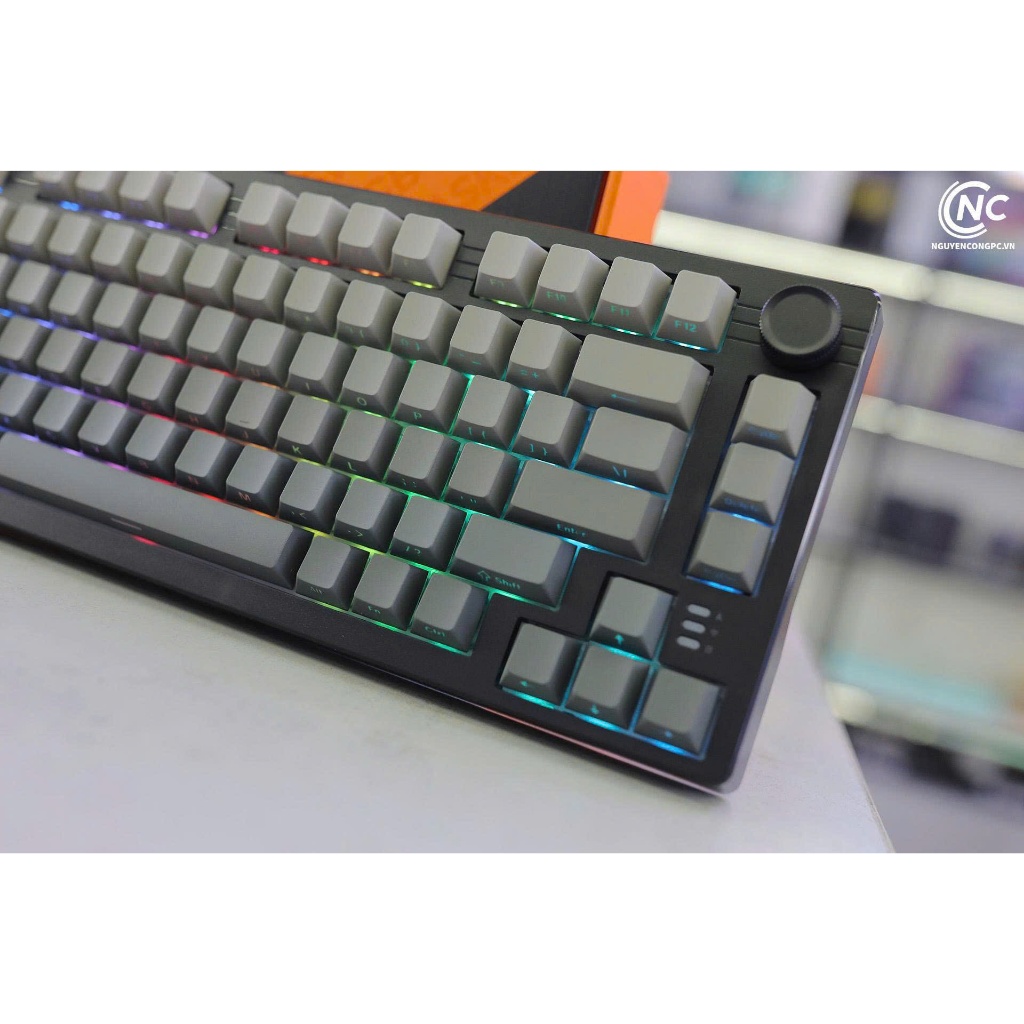 Bàn phím cơ DAREU EK75 PRO Cloudy Aqua (Triple Mode ,Hotswap, RGB,Keycaps Cherry profile) | BigBuy360 - bigbuy360.vn