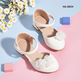  Giày cao gót bé gái đính hoa ngọc trai – Sang xinh BB20 