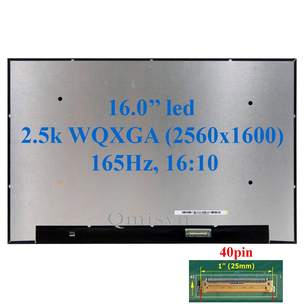 Màn hình laptop 16.0 Inch led slim 40 pin 165hz socket 25mm 2.5K (2560x1600) Acer  Nitro 16 Phoenix 