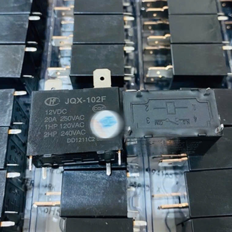 Linh Kiện Chuyên Dụng Relay JQX-102F 12VDC 20A 250VAC thay thế G4A-1A-E block điều hoà mới chính hãn