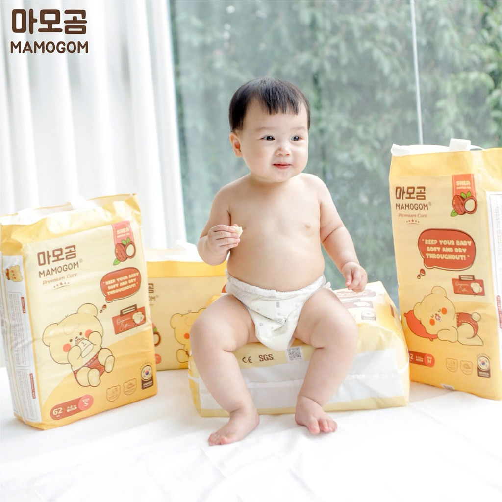 [4 bịch ] bỉm mamogom hữu cơ cao cấp thấm hút tốt
