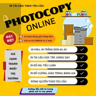 TIỆM IN TÀI LIỆU MỚI MỞ IN A4 ;A5