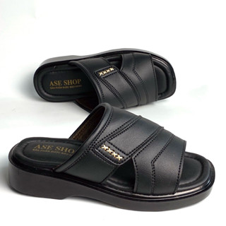  Dép nam Minh Hiếu ,dép nam đẹp ,dép nam quay ngang ,dép nam cao cấp ,trung niên cao 4cm TM04 ,chắc chắn bao bong tróc 