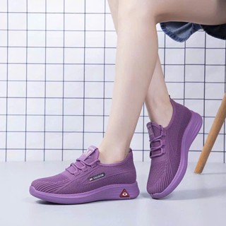 Giày Thể Thao Lainiki Đế Mềm Thời Trang Cho Nữ Cổ Chun Ôm Chân A54 Chun