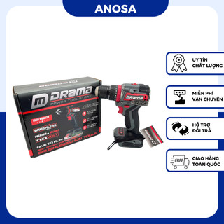  Thân Máy Khoan DRAMA D-21A 3 Chức Năng Đầu 10mm Động Cơ Không Chổi Than Chân Pin Phổ Thông Có KHOÁ TRỤC 