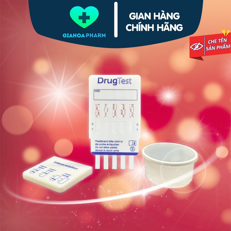 Que test ma túy 5 chân Fastep thử ma túy qua nước tiểu tại nhà giúp phát hiện ma tuý đá, cần sa, lắc