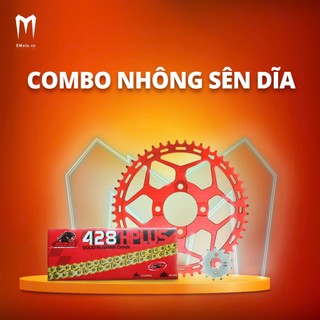 Combo Nhông Sên Dĩa Nhôm 7 Sên Vàng 10li Không Phốt