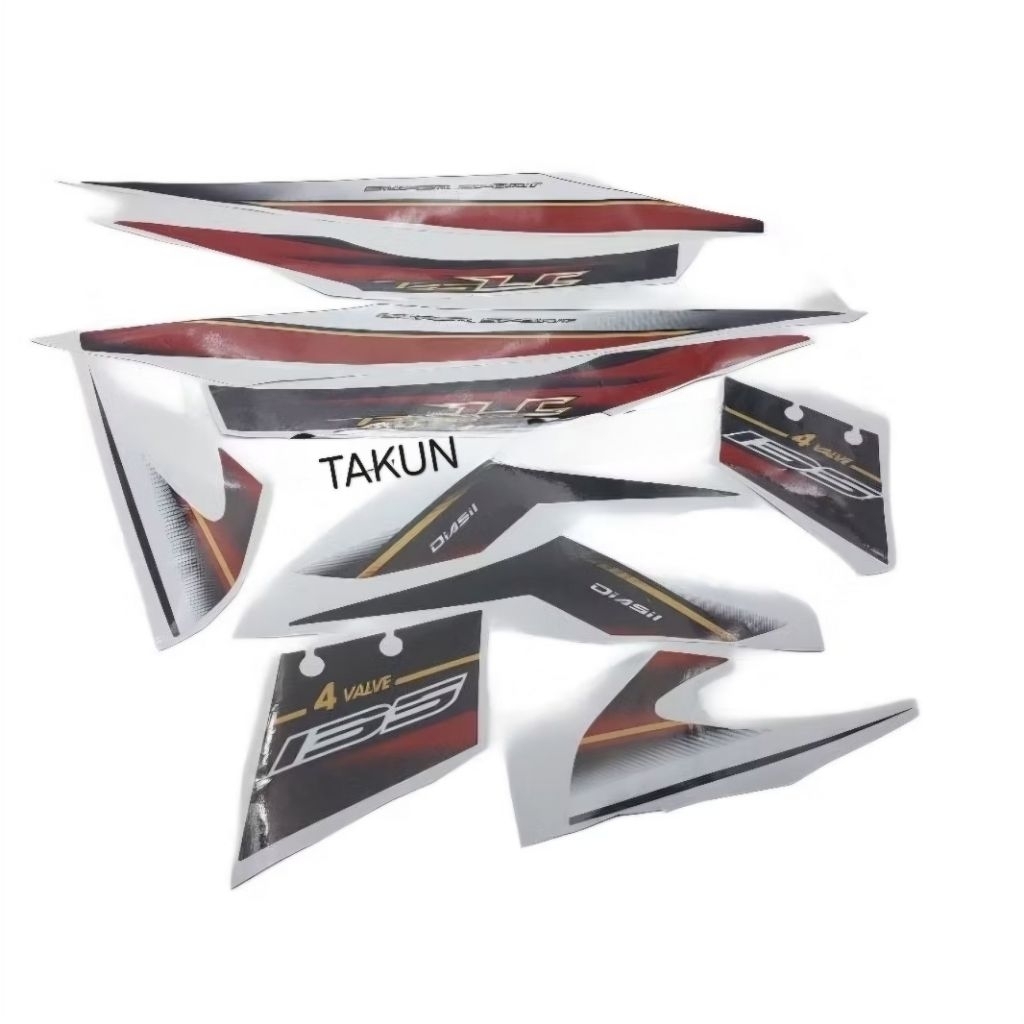 Bộ tem 135 LC xe EXCITER 2006-2010 đỏ