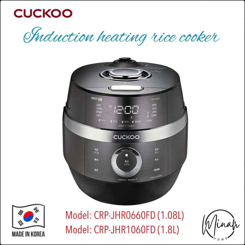 Nồi cơm điện cao tần Cuckoo JHR0660FD (1.08L) & JHR1060FD (1.8L)