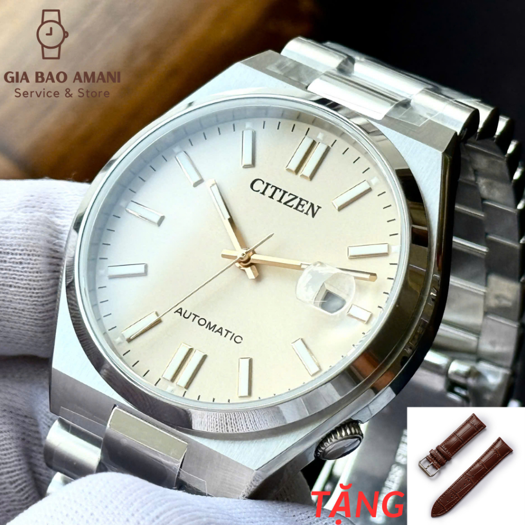 Đồng Hồ Nam Citizen Automatic Tsuyosa President NJ0151-88W Chính Hãng Tặng Dây Da Cao Cấp