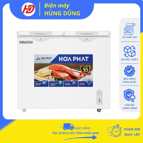 [SHIP HỎA TỐC HCM ] Tủ đông Hòa Phát HPF BD6205G 205 lít - BẢO HÀNH CHÍNH HÃNG 24 THÁNG