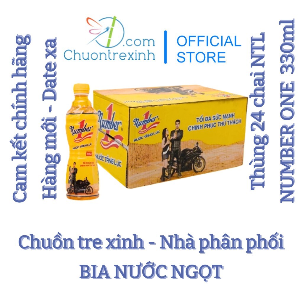 [Hỏa Tốc 4h] Thùng 24 Chai Nước tăng lực Number 1 Number One 330ml Chuồn tre xinh shop