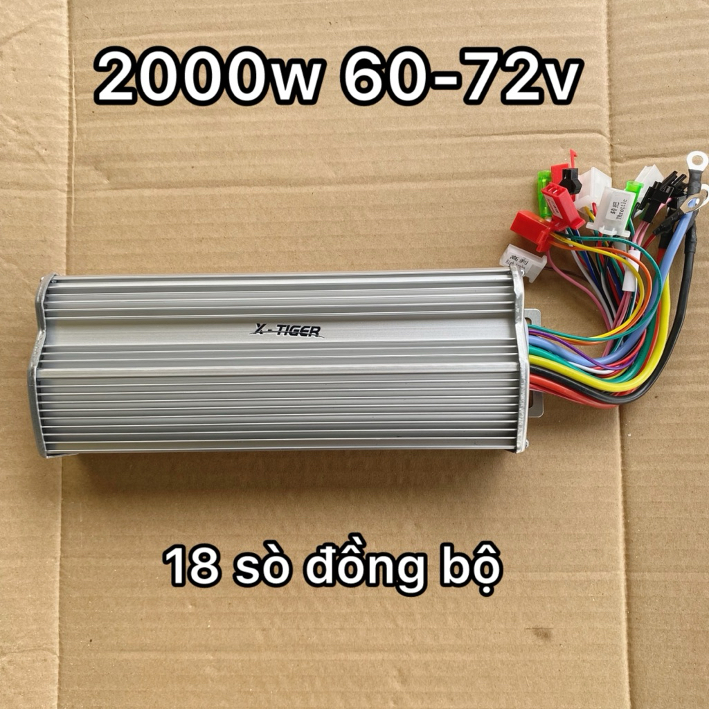 Ic 2000w xe điện X-tiger 18 sò 72v tụ 100v