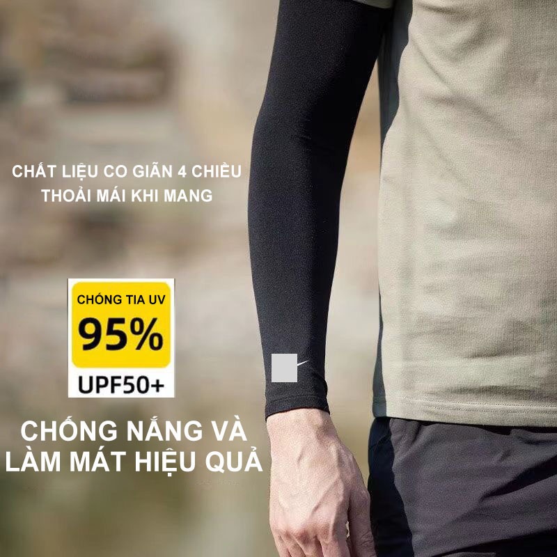 Găng tay chống tia UV, găng tay chống nắng UPF 50+ nam và nữ chất liệu cao cấp dày dặn không bai xù