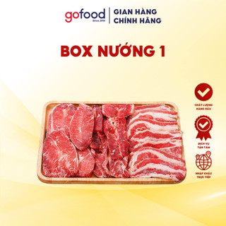   Hỏa Tốc HCM  Combo Nướng 1 1kg Thịt Bò Gofood 3-5 Người Ăn Gồm Ba Chỉ Lõi Nạc Vai Dẻ Sườn Tặng Kèm Sốt Ướp Nướng 
