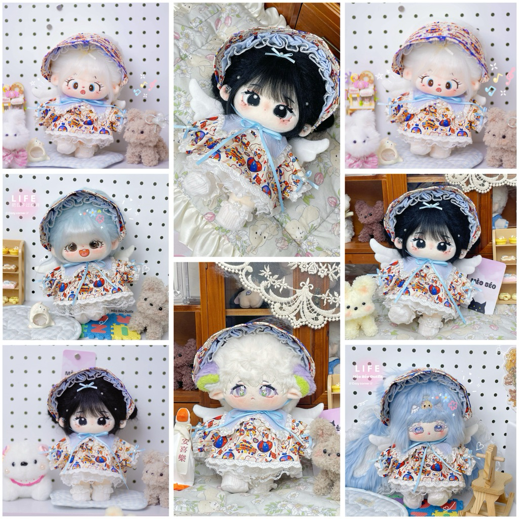 MÈO BÉO. Outfit cho doll 20cm, outfit for doll. Outfit doll, quần áo doll