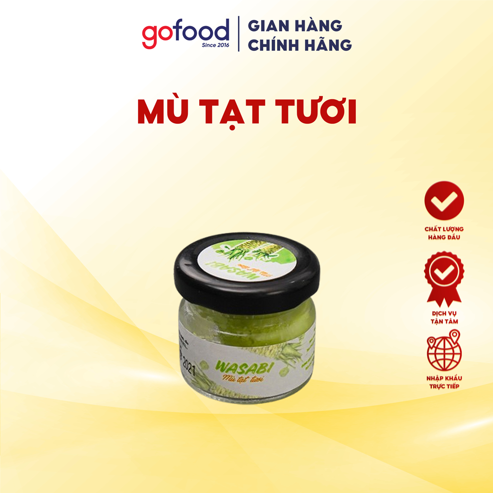 [Hỏa tốc HCM] Mù Tạt Tươi Ma Rui Wasabi Nhật Bản 20gr/lọ Gofood Vị Cay Thơm Nồng