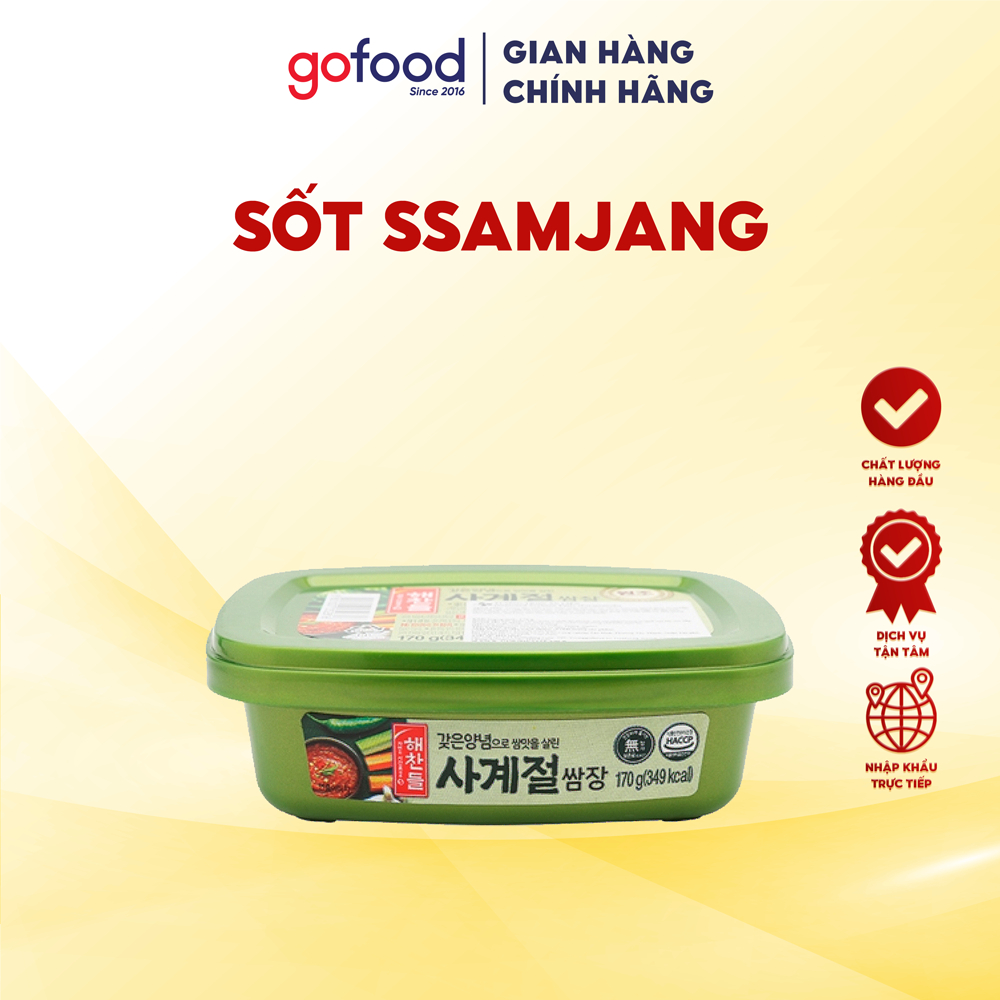 [Hỏa tốc HCM] Tương Chấm Thịt Ssamjang Hàn Quốc 170gr Gofood - Sốt Chấm Thịt Hàn Quốc Ăn Liền