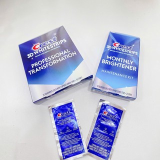 Miếng dán trắng răng Crest 3D White Professional Effects & 1 Hour Express (Lẻ 1 gói/ 2miếng)