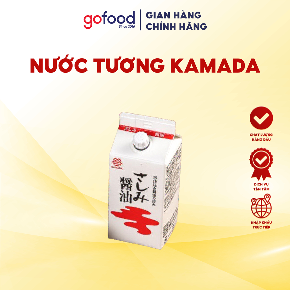 [Hỏa Tốc HCM] Nước Tương Sashimi Kamada Soy Sauce 200ml Gofood Chuẩn Nhật