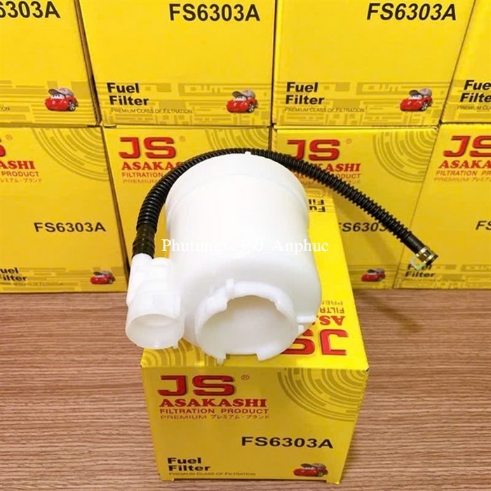 Lọc xăng cao cấp Nhật JS Asakashi FS6303A |77020-12720 dùng cho Toyota Vios 1.5L 2007-2013