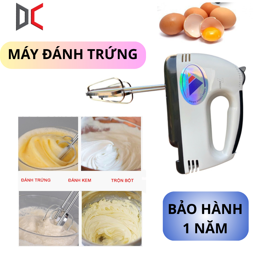 [ LOẠI TỐT ] Máy Đánh Trứng - Máy Trộn Bột Cầm Tay Mini Dùng Đánh Kem, Sữa, tạo bọt Cafe - Trộn bột Nhanh, Nhuyễn Đều