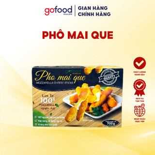   Hỏa Tốc HCM  Phô Mai Que Mozzarella Hộp 700gr Gofood Tan Chảy Kéo Sợi - Phô Mai Que Chiên Xù Vàng Ruộm Cho Bé 