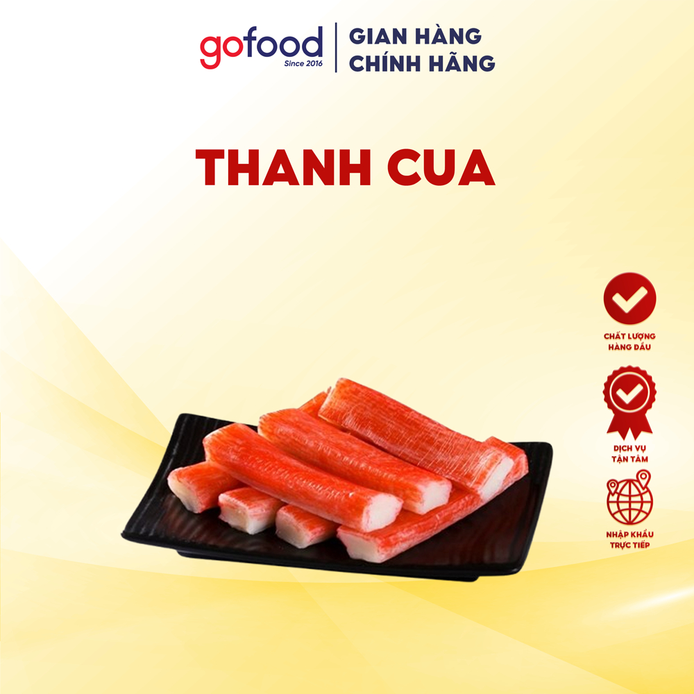 [Hỏa Tốc HCM] Thanh Cua Surimi Nhật Bản Pack 500gr Gofood Cho Món Lẩu, Cơm Cuộn, Sushi, Salad,...