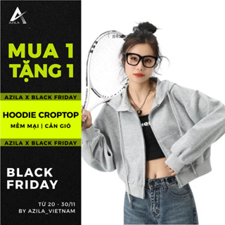    Prenium Cao Cấp    Áo khoác nỉ croptop hoodie zip dáng ngắn mũ rông ,Áo Sweater Nỉ Dài Tay  có túi trong chất nỉ hàn 