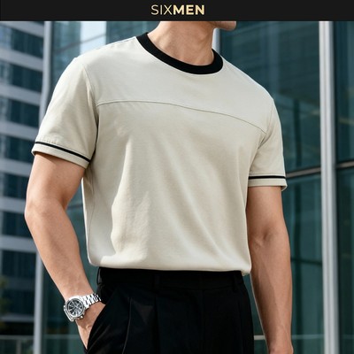 Áo Thun Nam Pilot SIXMEN Vải Cotton Cao Cấp, Co Giãn 4 Chiều, Form Regular Fit Thoáng Mát