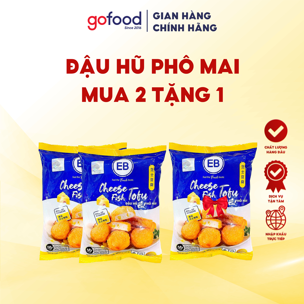 [Hỏa Tốc HCM] Combo Mua 2 Tặng 1: Đậu Hũ Phô Mai EB Cheese Tofu Malaysia - Gofood