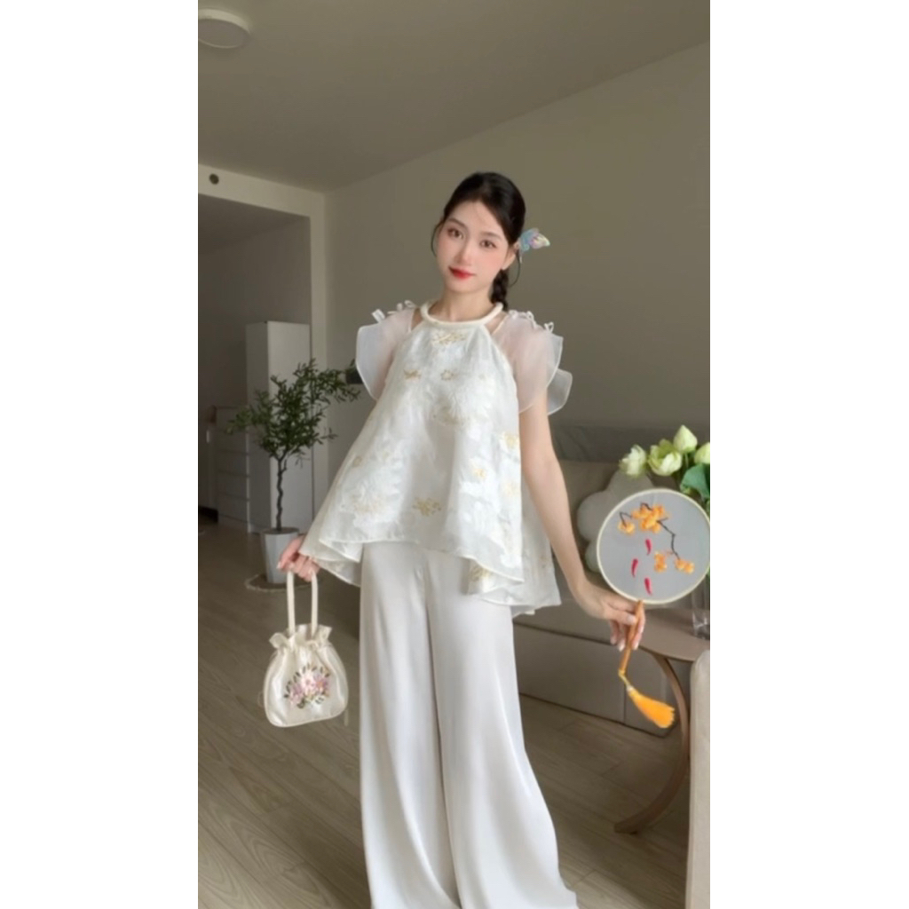 [ Chính Hãng ]Yếm Viên Hy design by Alisa xuân 2025 (áo tặng kèm quần)