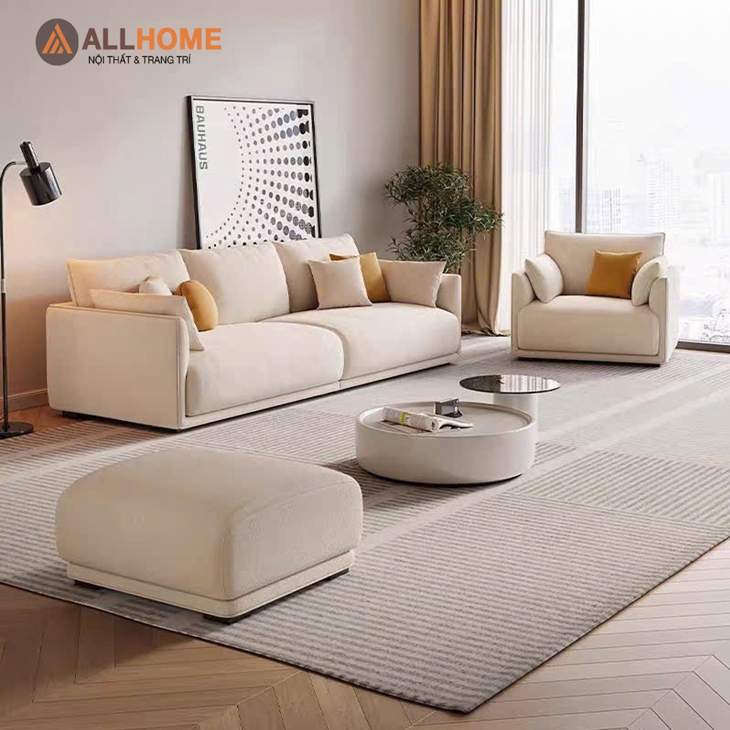 Sofa Cao Cấp Bắc Âu Mã ALL090 ALLHOME Decor Phòng Khách, NGủ, Home Stay Làm Theo Màu Sắc Yêu Cầu