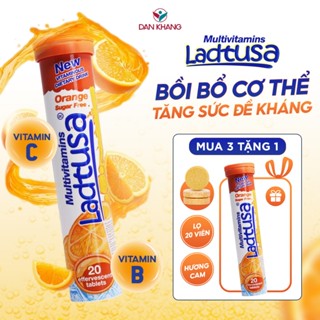  Viên sủi C bổ sung vitamin C tăng đề kháng Multivitamins Ladtusa Tuýp 20 viên 