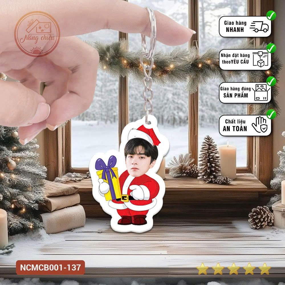 Phụ kiện cheo chìa khóa , balo xinh, móc khóa ghép ảnh bé theo yêu cầu, đa dạng mẫu mã, quà noel,tặn