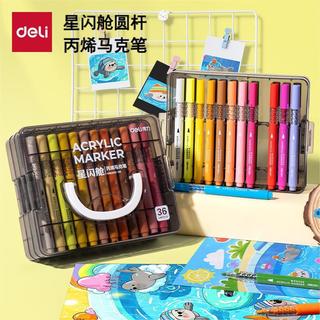 Bút Màu Marker Acrylic Deli HM390 - Bút Vẽ Màu Nước Chuyên Dụng Trên Mọi Bề Mặt Dành Cho Họa Sĩ