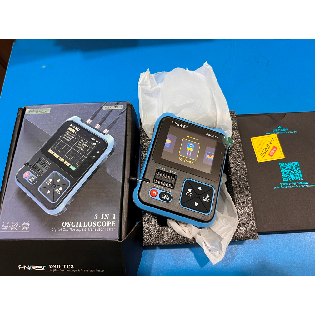 Fnirsi DSO-TC3 Máy hiện sóng kỹ thuật số Chức năng Transistor Máy phát tín hiệu Máy kiểm tra linh ki