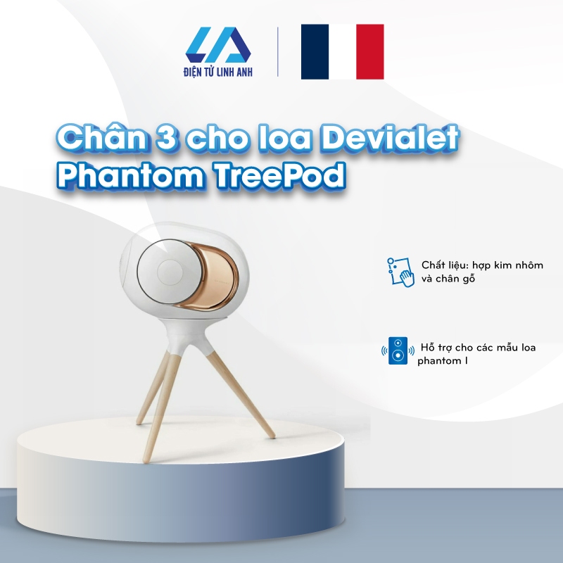 Chân 3 cho loa Devialet Phantom TreePod, Hàng Chính Hãng, Linh Anh Audio