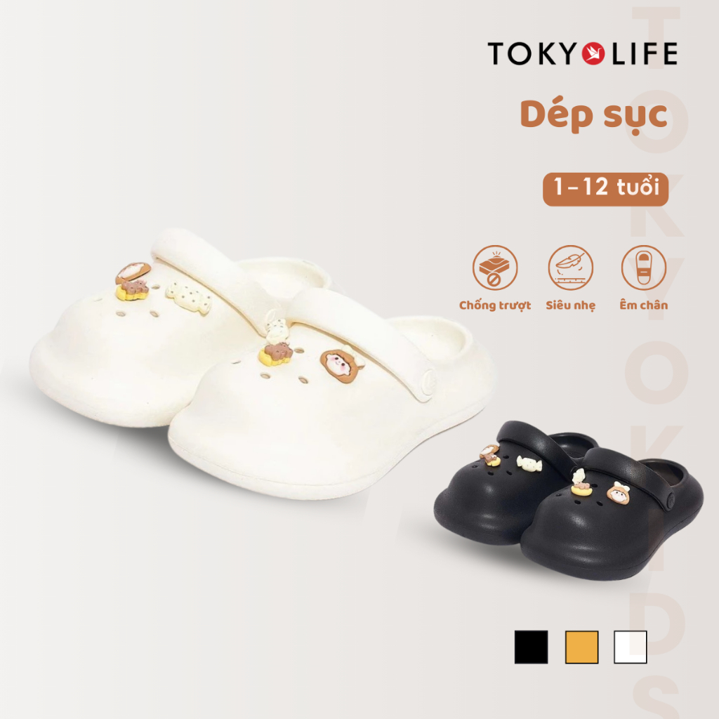 Dép sục cho bé TOKYOLIFE siêu nhẹ êm chân chống trượt dép crocs trẻ em 40004247