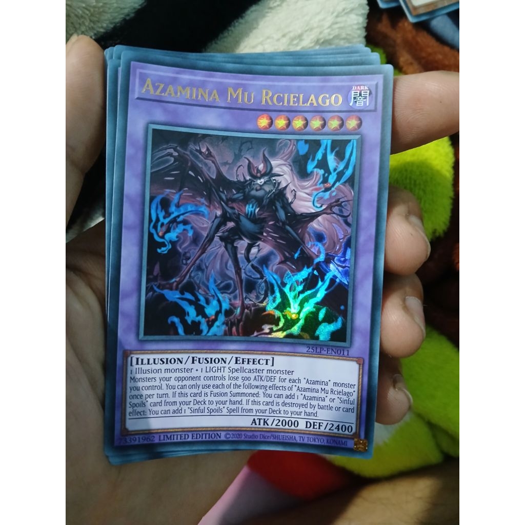 [Yugioh Biên Hòa Store] 1 lá thẻ bài YUGIOH Azamina Mu Rcielago 25LP-EN011 Ultra Rare