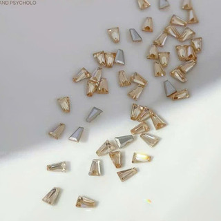 Đá Khối Nail Hình Thang Siêu Mini màu trắng, trà, hồng - Trang Trí Móng