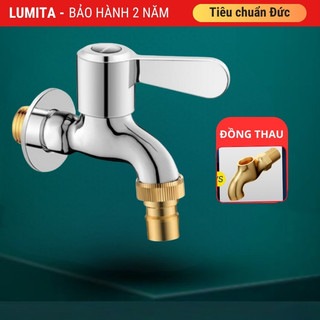  Vòi nước LUMITA chống bắn vòi nước tăng áp chất liệu đồng chống bám cặn canxi bảo hành 12 tháng 